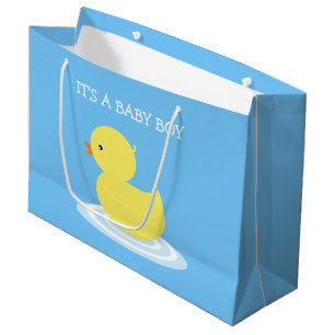 Rubber Duck Blue Es ist ein Baby Boy Große Geschen Große Geschenktüte