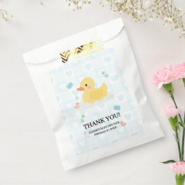 Rubber Duck Blue Hearts Baby Dusche Geschenktütchen