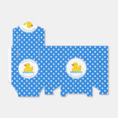Rubber Duck Blue Polka Dot Baby Showbox Geschenkschachtel (Ungefaltet)