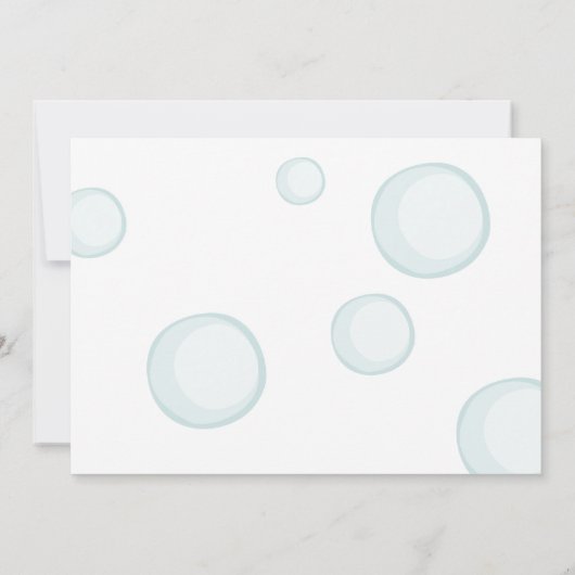 Rubber Duck Bubbles Birth Stats Baby Foto Birth Ankündigung (Rückseite)