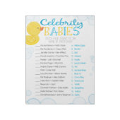 Rubber Duck Celebrity Babies Showspiel Pack Notizblock (Rotiert)