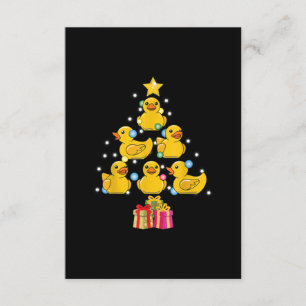 Rubber Duck Christmas Tree Duckie Quack Weihnachte Begleitkarte