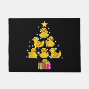 Rubber Duck Christmas Tree Duckie Quack Weihnachte Fußmatte