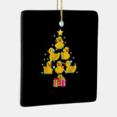Rubber Duck Christmas Tree Duckie Quack Weihnachte Keramikornament (Rechts)