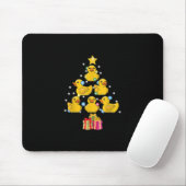 Rubber Duck Christmas Tree Duckie Quack Weihnachte Mousepad (Mit Mouse)