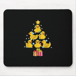 Rubber Duck Christmas Tree Duckie Quack Weihnachte Mousepad