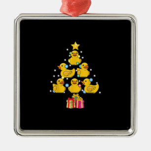 Rubber Duck Christmas Tree Duckie Quack Weihnachte Ornament Aus Metall
