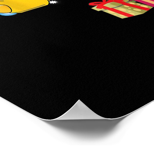 Rubber Duck Christmas Tree Duckie Quack Weihnachte Poster (Ecke)