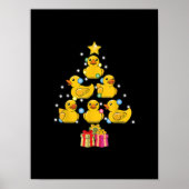 Rubber Duck Christmas Tree Duckie Quack Weihnachte Poster (Vorne)