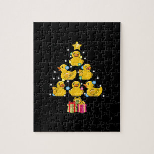 Rubber Duck Christmas Tree Duckie Quack Weihnachte Puzzle