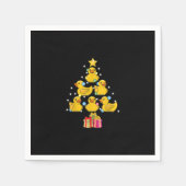 Rubber Duck Christmas Tree Duckie Quack Weihnachte Serviette (Vorderseite)