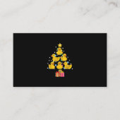 Rubber Duck Christmas Tree Duckie Quack Weihnachte Visitenkarte (Vorderseite)