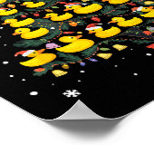 Rubber Duck Christmas Tree  Poster (Ecke)