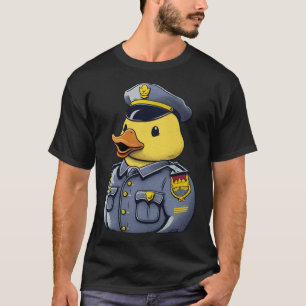 Rubber Duck Costume Niedlich Duckie Polizeibeamte T-Shirt