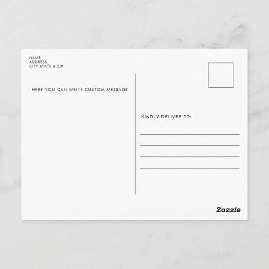 Rubber Duck Custom Postcard Postkarte (Rückseite)