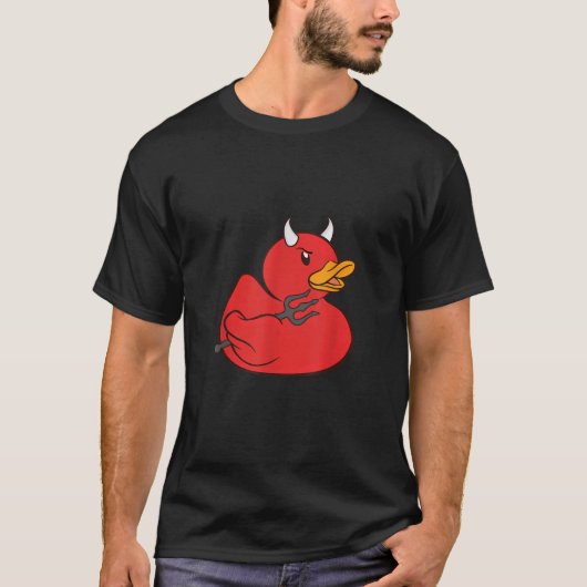 Rubber Duck Devil Rubber Duckie Halloween Kostüm T-Shirt (Vorderseite)