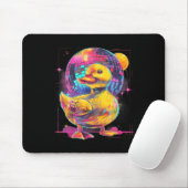 Rubber Duck Disco Music Dance Rubber Duckie Disk Mousepad (Mit Mouse)