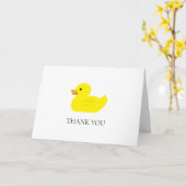 Rubber Duck Duck Duck Geburtstag Danke Karte (Gelbe Blume)