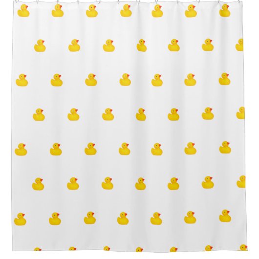Rubber Duck Ducky Ducks Luxus Duschvorhang (Vorderseite)