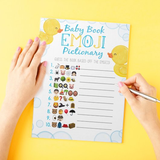 Rubber Duck Emoji Baby Book Baby Shooting Game Pac Notizblock