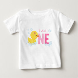 Rubber Duck First Birthday Baby T - Shirt