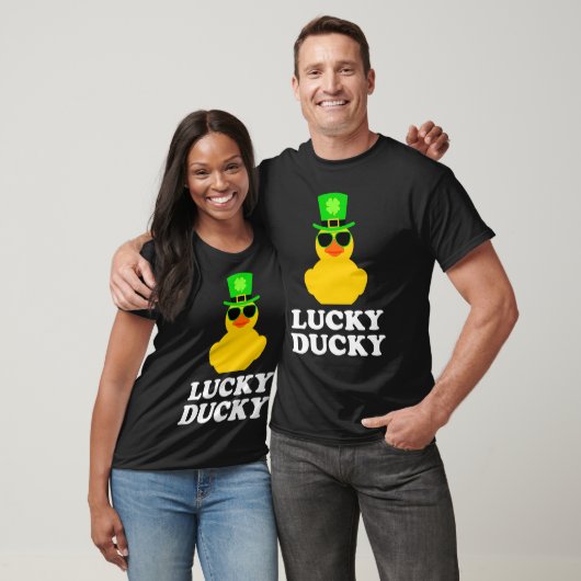 Rubber Duck Four Leaf C Hat Sunglasses St Patrick' T-Shirt (Unisex)