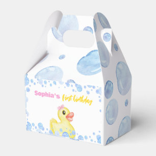 Rubber Duck Girl 1. Geburtstag Geschenkschachtel