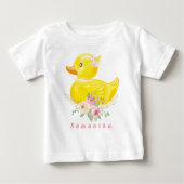 RUBBER DUCK Girl First Birthday T - Shirt Baby (Vorderseite)
