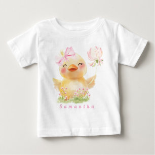 RUBBER DUCK Girl First Birthday T - Shirt Baby