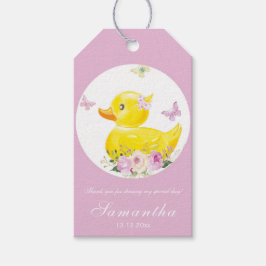 RUBBER DUCK GIRL Gefallen Tags Geschenkanhänger