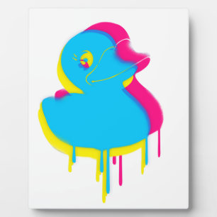 Rubber Duck Graffiti Pop Art Rubber Ducky Fotoplatte