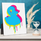 Rubber Duck Graffiti Pop Art Rubber Ducky Fotoplatte (Seite)