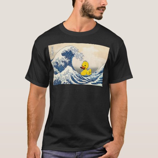 Rubber Duck Great Wave Cute Ducky Duckie Men Women T-Shirt (Vorderseite)