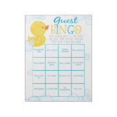 Rubber Duck Guest Bingo Baby Showroom Notizblock (Rotiert)