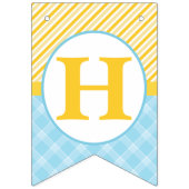 Rubber Duck Happy Birthday Bunting - Blue & Yellow Wimpelkette (Zweite Fahne)