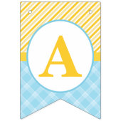 Rubber Duck Happy Birthday Bunting - Blue & Yellow Wimpelkette (Dritte Fahne)