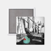 Rubber Duck Magnet "Down by Seaside" (Vorderseite/Rückseite)