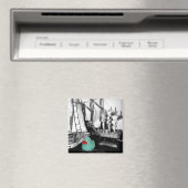 Rubber Duck Magnet "Down by Seaside" (In Situ (Geschirrspüler))