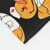 Rubber Duck Nurse Duck On Duty Medical Rubber Fleecedecke (Ecke)