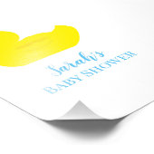 Rubber Duck Party Baby Shower BABY Fotodruck (Ecke)