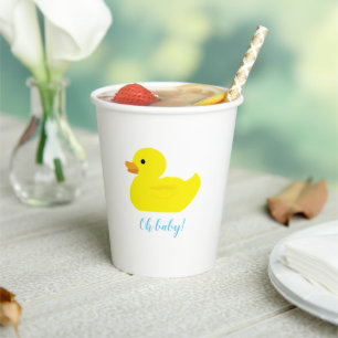 Rubber Duck Party Baby Shower BABY Pappbecher