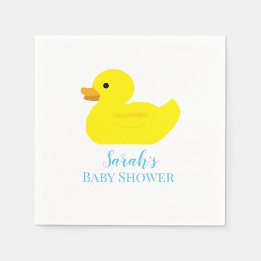 Rubber Duck Party Baby Shower BABY Serviette (Vorderseite)