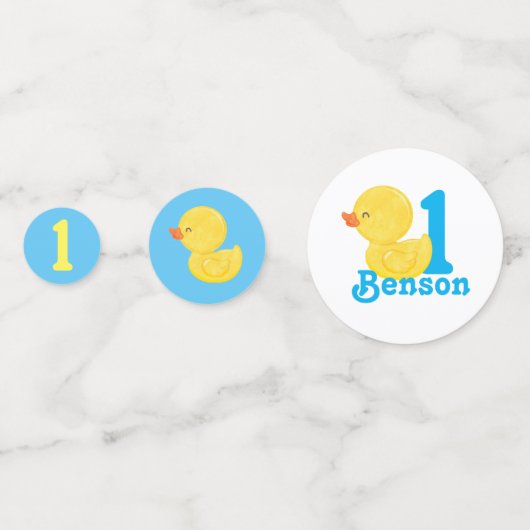 Rubber Duck Personalisiert Birthday Confetti Konfetti (Rückseiten)