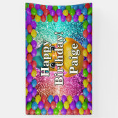 Rubber Duck Personalisierter Charakter Geburtstags Banner (Vertikal)