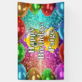 Rubber Duck Personalisierter Charakter Geburtstags Banner (Vertikal)