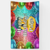 Rubber Duck Personalisierter Charakter Geburtstags Banner (Vertikal)