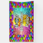 Rubber Duck Personalisierter Charakter Geburtstags Banner (Vertikal)