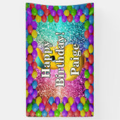 Rubber Duck Personalisierter Charakter Geburtstags Banner (Vertikal)