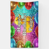 Rubber Duck Personalisierter Charakter Geburtstags Banner (Vertikal)