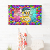 Rubber Duck Personalisierter Charakter Geburtstags Banner (Insitu)